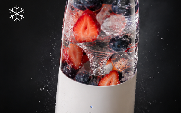 Tritura hielo y fruta congelada